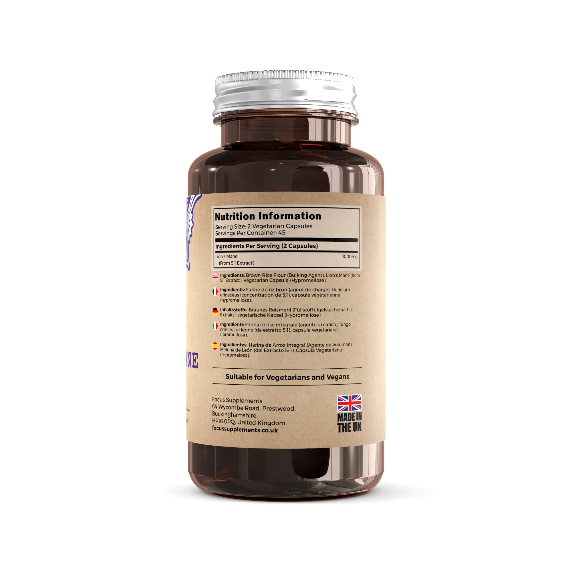 Lion’s Mane 5:1 Extract 1000mg - Image 9